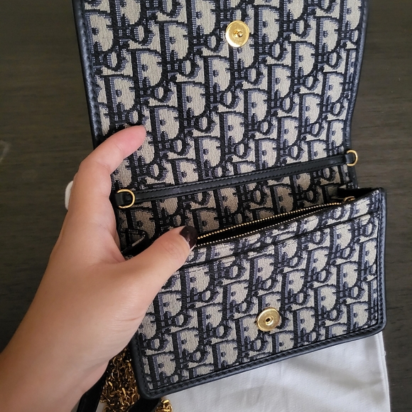 Christian Dior 2-1 30 Montaigne Pouch Oblique Jacquard - Picture 6 of 9